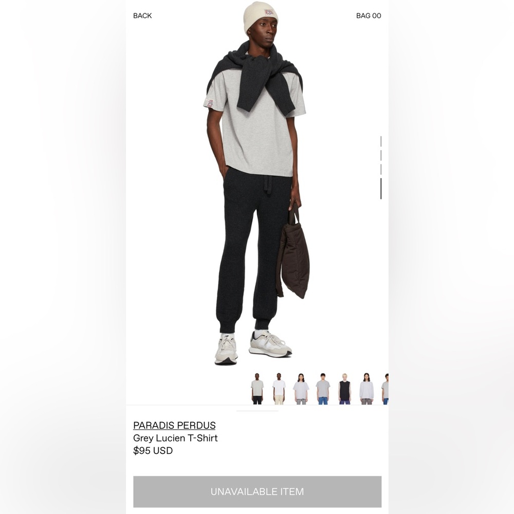 BNWT Paradis Perdus Grey Lucien Shirt (XS, S)